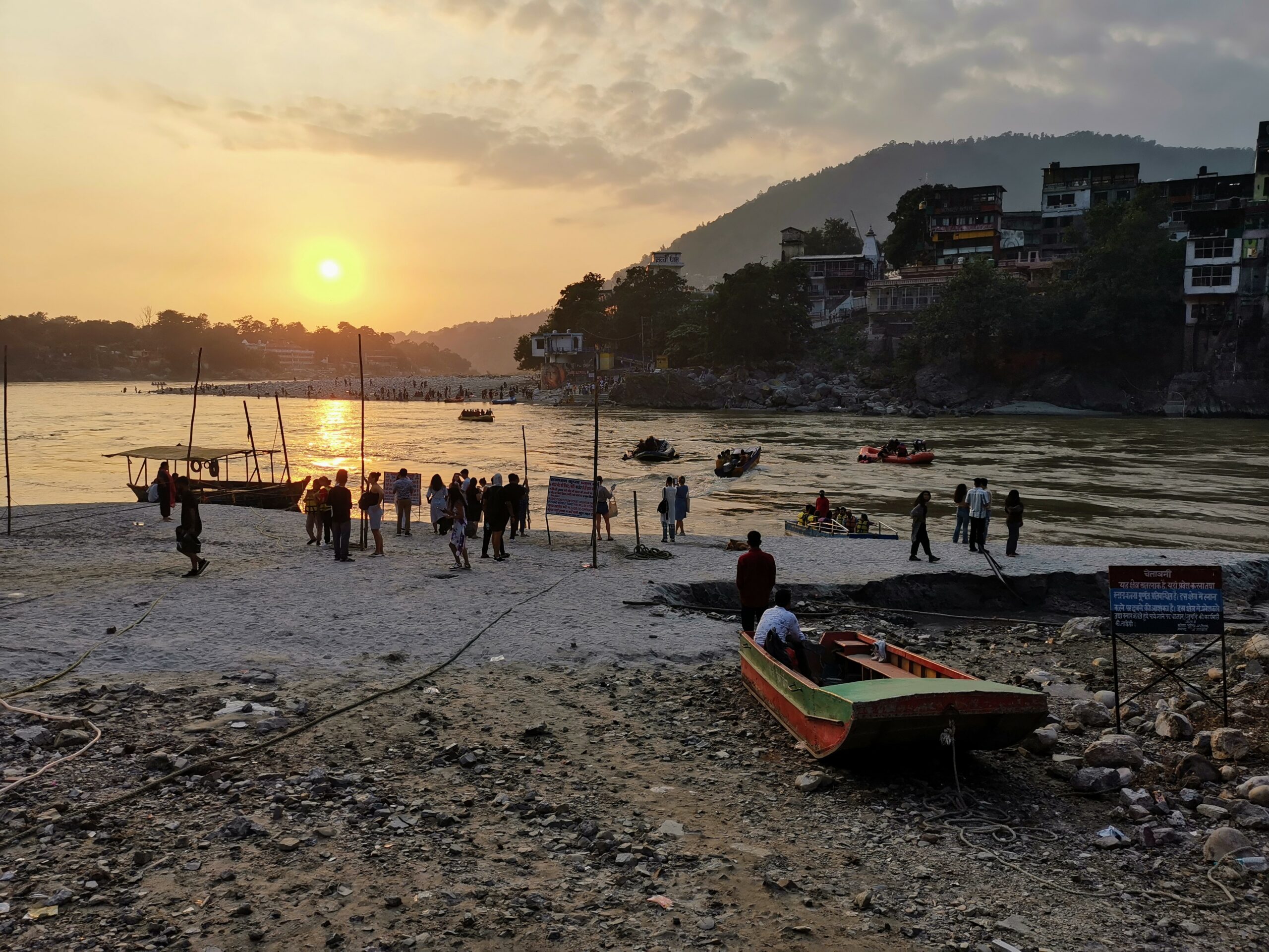 sunset on the Ganges