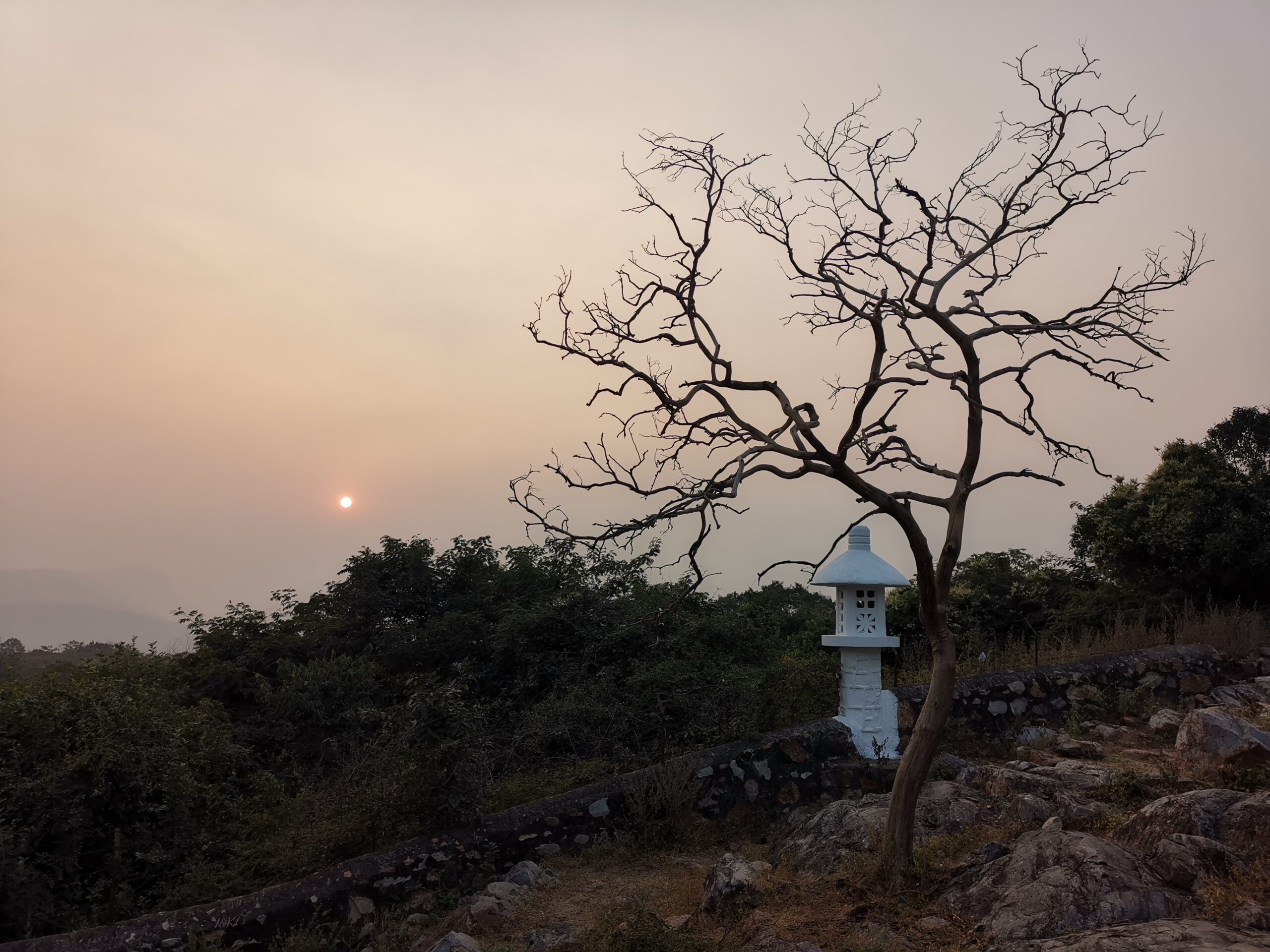 sunset in Rajgir